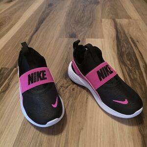 Nike Kids Black and Pink Sneakers